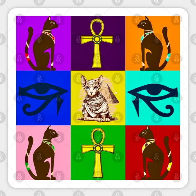 Egyptian Goddess- Bastet!!! Magnet by Black Cat Alley